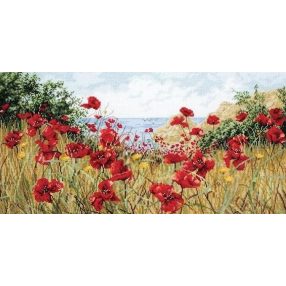 APC940 Clifftop Poppies 23x45 cm