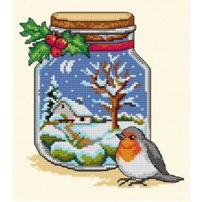 SA7774 Winter Jar 19x21 cm