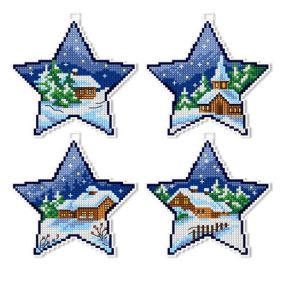 SA7675 Winter Stars 10x10 cm