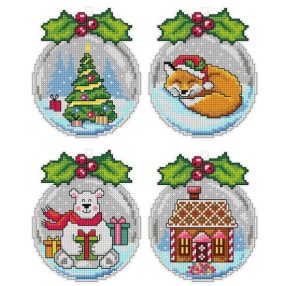 SA7678 Christmas Baubles 9,5x11,5 cm