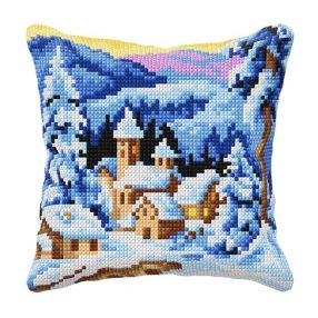 99041 Winter Village 40x40 cm