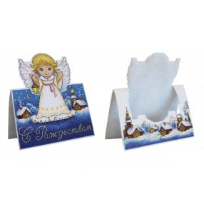 SR711 Karácsonyi kártya - Angyal 14x17 cm