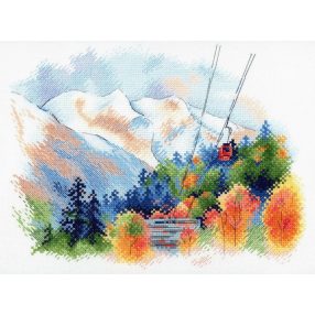 SA045 Dombai Mountains 20x25 cm