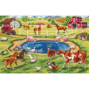 pan-7218 Morning on the Farm 33,5x21,5 cm