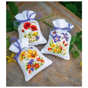 PN-0145823 Summer flowers set of 3 8x12 cm