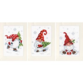 PN-0189708 Christmas gnomes set of 3 10,5x15 cm
