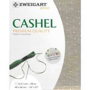 Zweigart Cashel Linen Mini Dots 3281-1399 28ct 48x68 cm