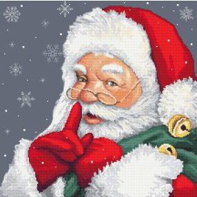 Z10477 Mischievous Santa Claus 40x40 cm