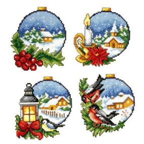 SA7672 Christmas balls 9x12 cm