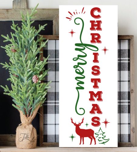 2111 Merry Christmas 40x20 cm