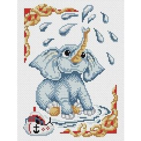 SKN468 Baby elephant 30x21 cm