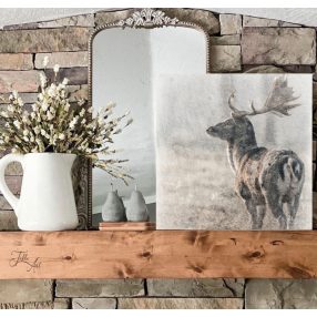 2137 Barna szarvas akvarell 