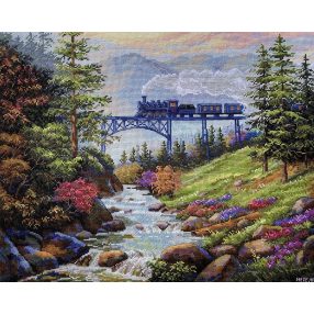 SK205 Mountain Railway 38,5x31 cm