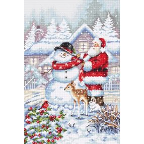 Leti 8015 Snowman and Santa 33x22 cm