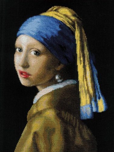 100-063 Lány gyöngy fülbevalóval -  J. Vermeer 30x40 cm