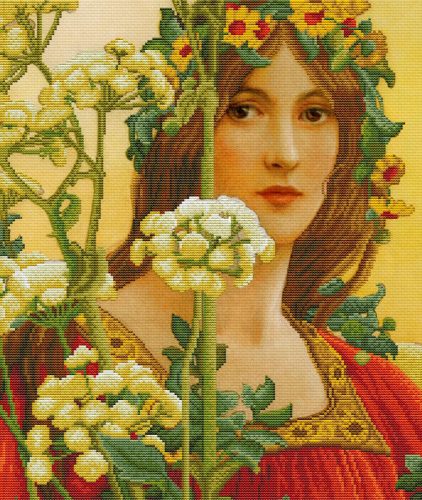 nc650-041 Our lady of cow parsley 40x47 cm