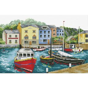 nc540-048 Halászfalu 30,2x20,3 cm