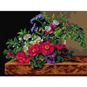 3316J J.Laurentz Jensen-Csendélet rózsákkal 30x40 cm