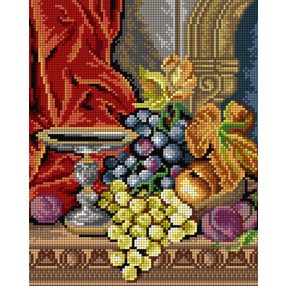 3345H Edward Ladell-Szőlők és barackok 24x30 cm