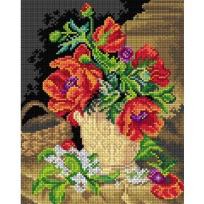3358H E.H.Stannard-Csendélet pipacsokkal 24x30 cm