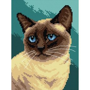 3363F Sziámi macska 18x24 cm