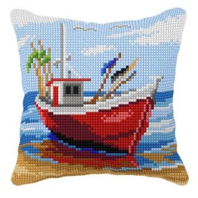 99058 Fishing boat 40x40 cm