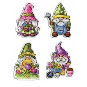 SR717 Garden gnomes Magnets 7x8 cm