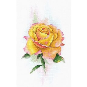 SA049 Yellow Rose 27x14 cm