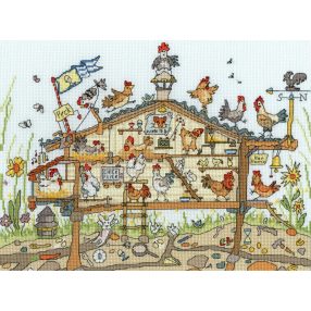 XCT37 Amanda Loverseed - Cut Thru' Hen Home 35x26 cm