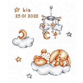 B1193 Álmos - babaköszöntő 16x19,5 cm