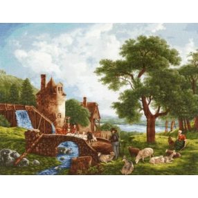 mk072 Vízimalom 59,7x77,2 cm