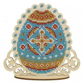 SO052 Blue easter egg 13x14 cm