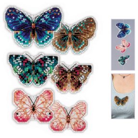 1997AC Soaring Butterflies 9x6 cm, 8x5 cm, 6x5 cm