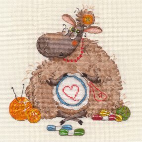 S1466 Sheep 16x17 cm