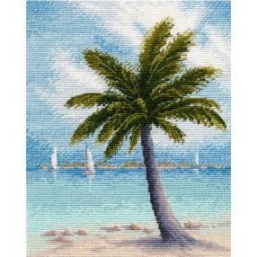 S1469 Trópusi tengerpart 18x22 cm