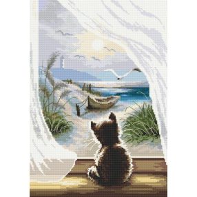 Z10496 Pensive kitten 26x37 cm