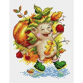 SM646 Autumn hedgehog 10x13 cm