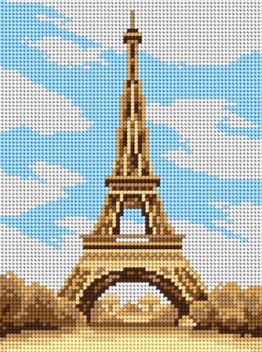 3370 Párizs - Eiffel Torony 18x24 cm