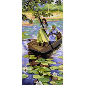 3376 John Lavery - Visszatérés a piacról 34x70 cm