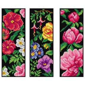 SA7895 Bookmarks flowers 6,5x19 cm