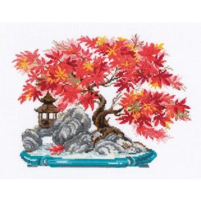 2044 Autumn Bonsai 30x24 cm