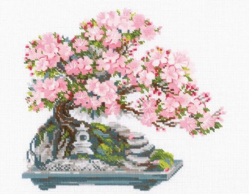 2042 Virágzó Bonsai 30x24 cm