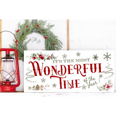  2380 It's the most wonderful time of the year 40x20 cm (fa)