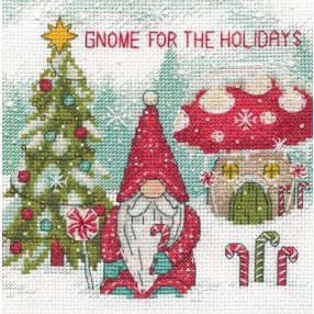 D70-09002 Gnome for the Hollidays 15x15 cm