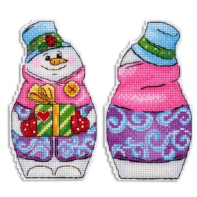 SR844 Hóember ajándékokkal 13x7,5 cm