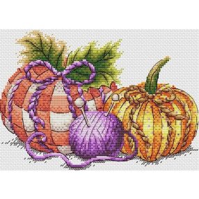 SM655 Handcrafted pumpkins 21x15 cm