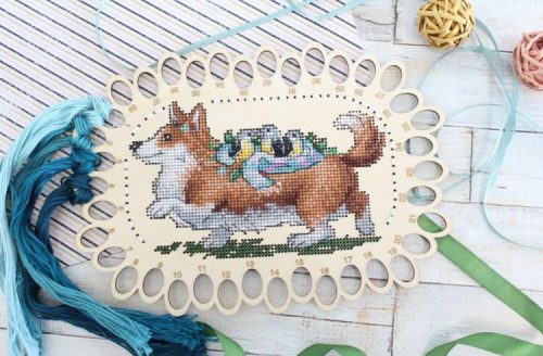 SO057 Fonalrendező - corgi 24x17 cm