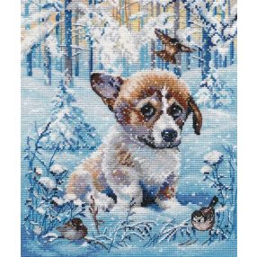 S1482 Snow puppy 20x22 cm