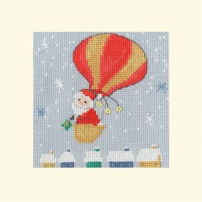 XMAS53 Dale Simpson - Delivery By Balloon 10x10 cm