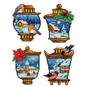 SA7688 Winter Lantern 9x12 cm